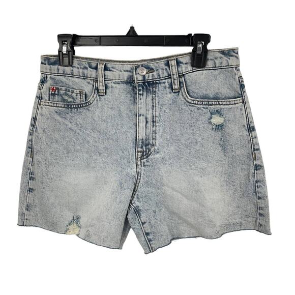 Hudson Shorts Kass high rise faded denim blue size 27 - Picture 1 of 4